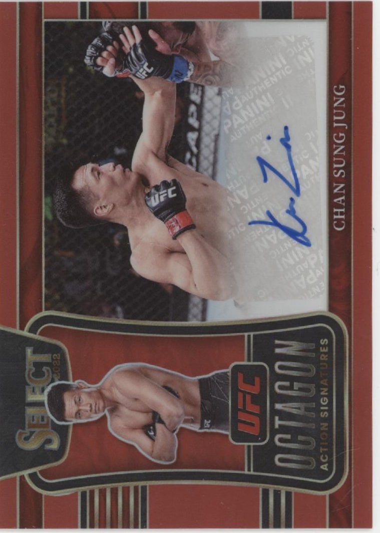 Chan Sung Jung 2022 Panini Select Octagon Red Prizm Auto 30/99 OA - CSG - Collector Store LLC