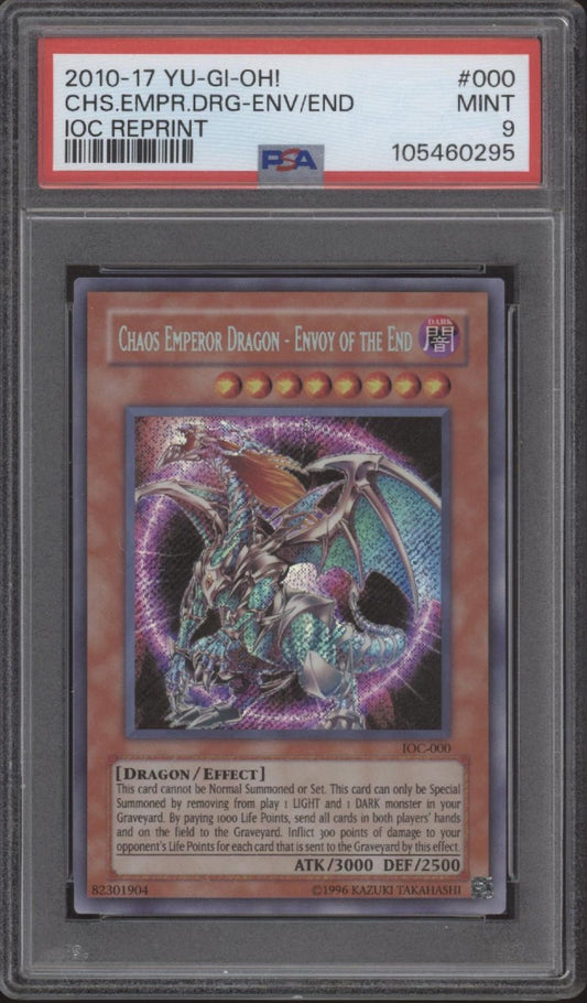 Chaos Emperor Dragon - Envoy of the End Yu - Gi - Oh! IOC Reprint #000 PSA 9 - Collector Store LLC