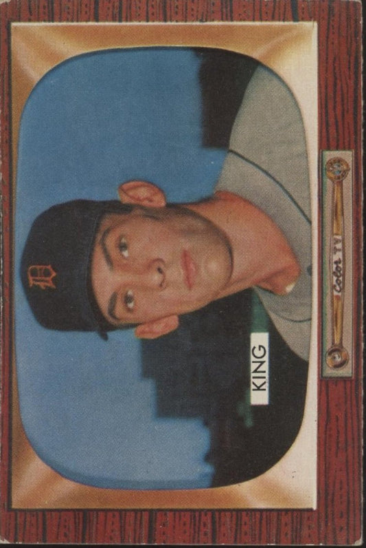 Charles King 1955 Bowman RC #133 Detroit Tigers VG - EX - Collector Store LLC