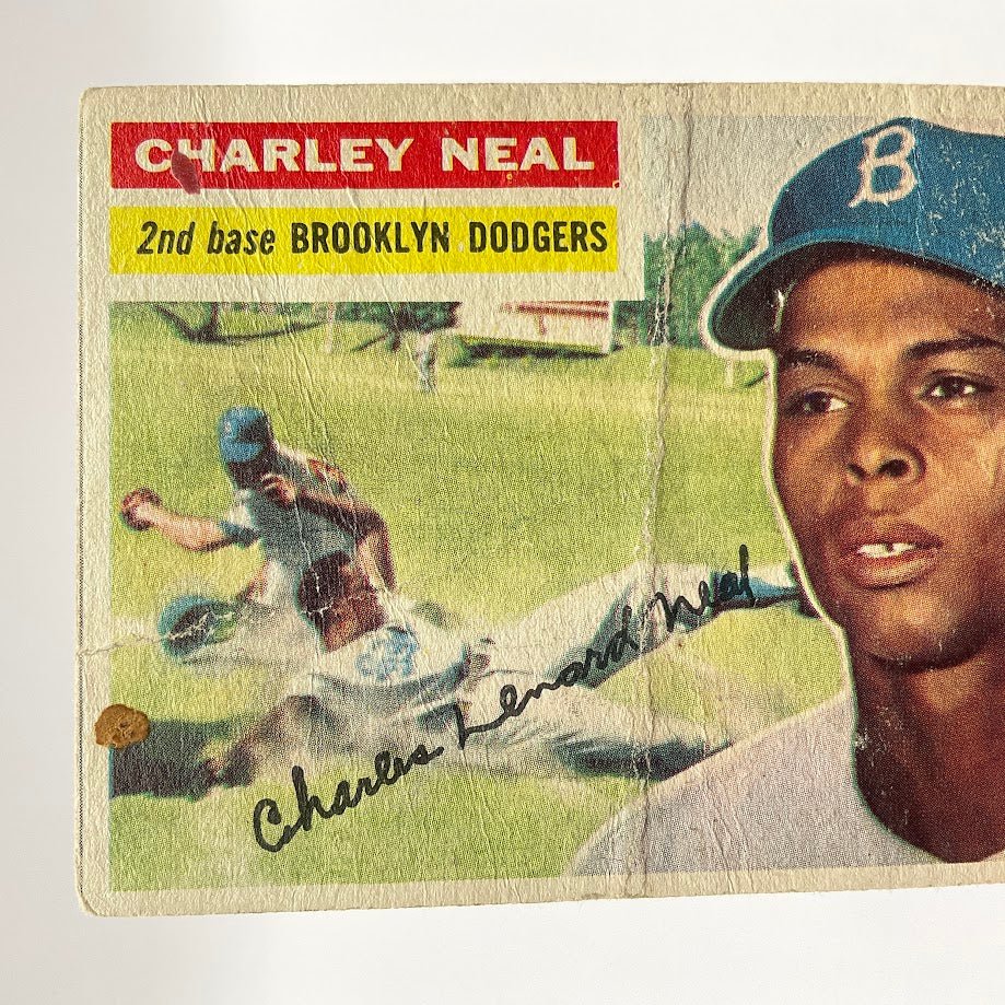 Charley Neal 1956 Topps #299 Brooklyn Dodgers PR - Collector Store LLC