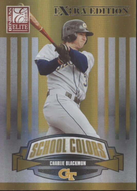 Charlie Blackmon 2008 Donruss Elite School Colors Extra Edition 0927/1500 SC - 35 - Collector Store LLC