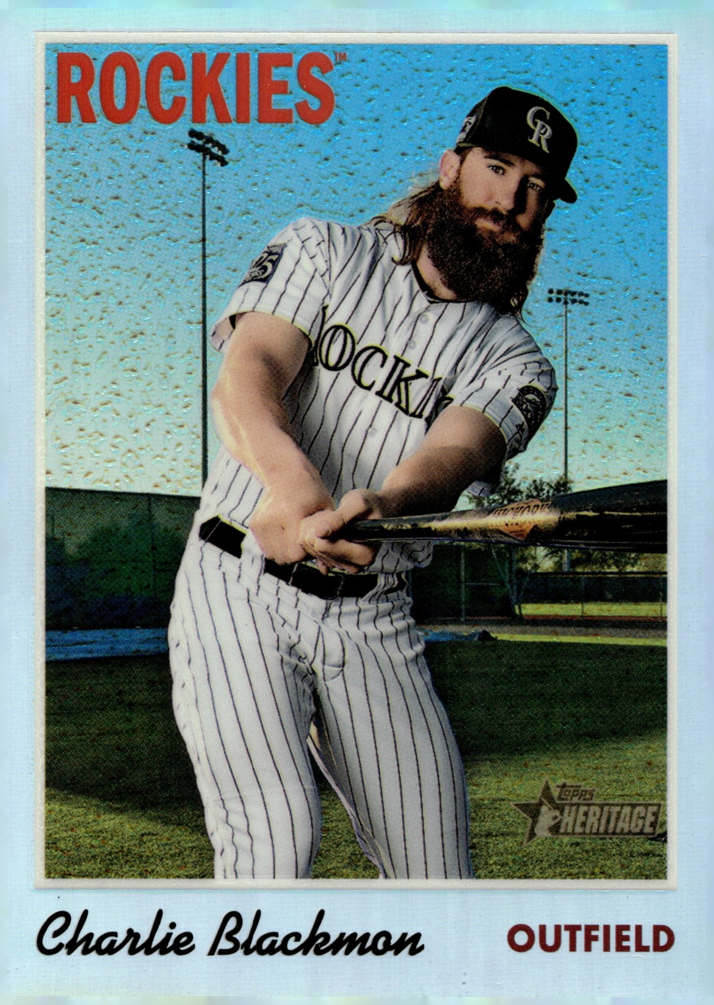 Charlie Blackmon 2019 Topps Chrome Heritage Refractor 089/570 THC - 471 - Collector Store LLC