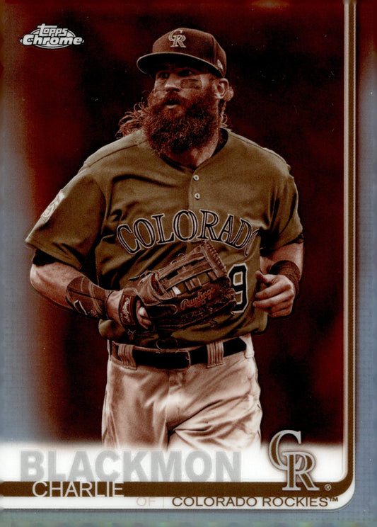Charlie Blackmon 2019 Topps Chrome Sepia Refractor #160 - Collector Store LLC