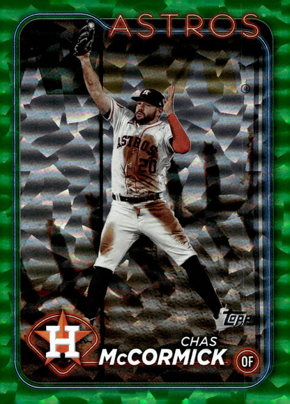 Chas McCormick 2024 Topps Series 1 Green Foilboard 248/499 #203 - Collector Store LLC