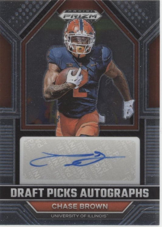 Chase Brown 2023 Panini PRizm Draft Picks Auto DPA - CHB - Collector Store LLC