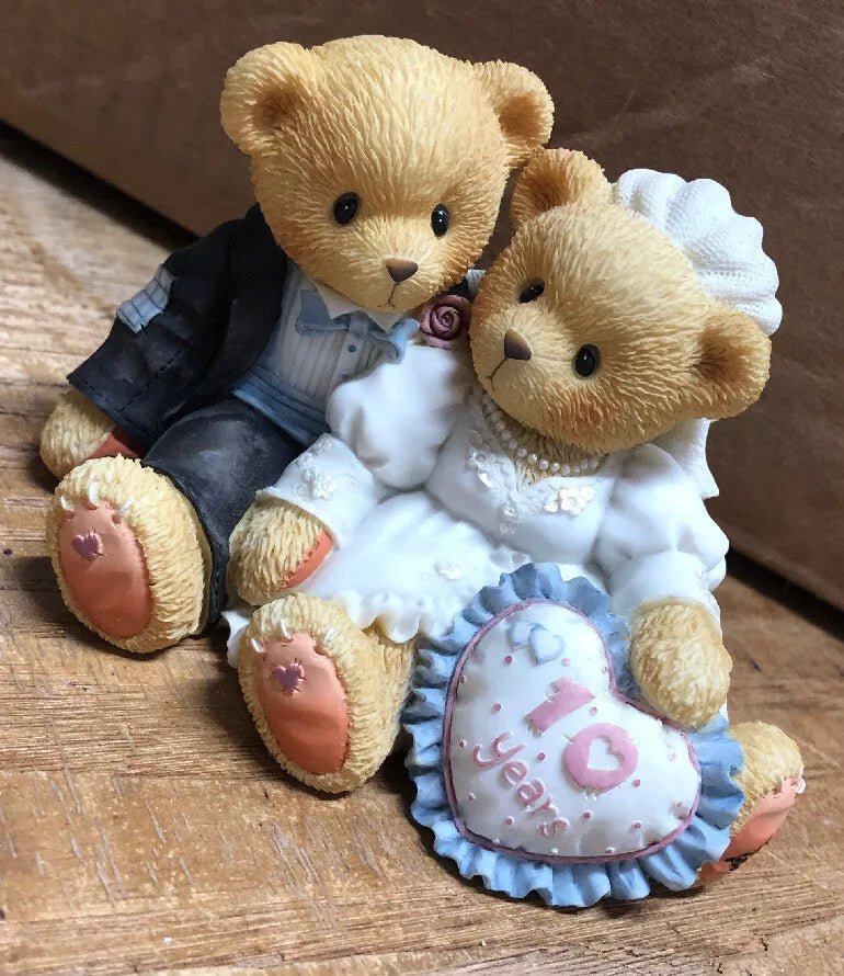 Cherished Teddies: "A Decade Of Teddy Bear Love" 10th Anniversary Figurine - Collector Store LLC