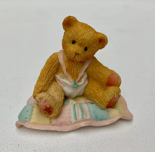 Cherished Teddies: "A Gift To Behold" Baby Girl Figurine - Collector Store LLC