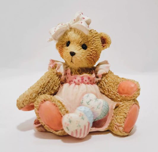 Cherished Teddies: Amy "Hearts Quilted With Love" Figurine - Collector Store LLC