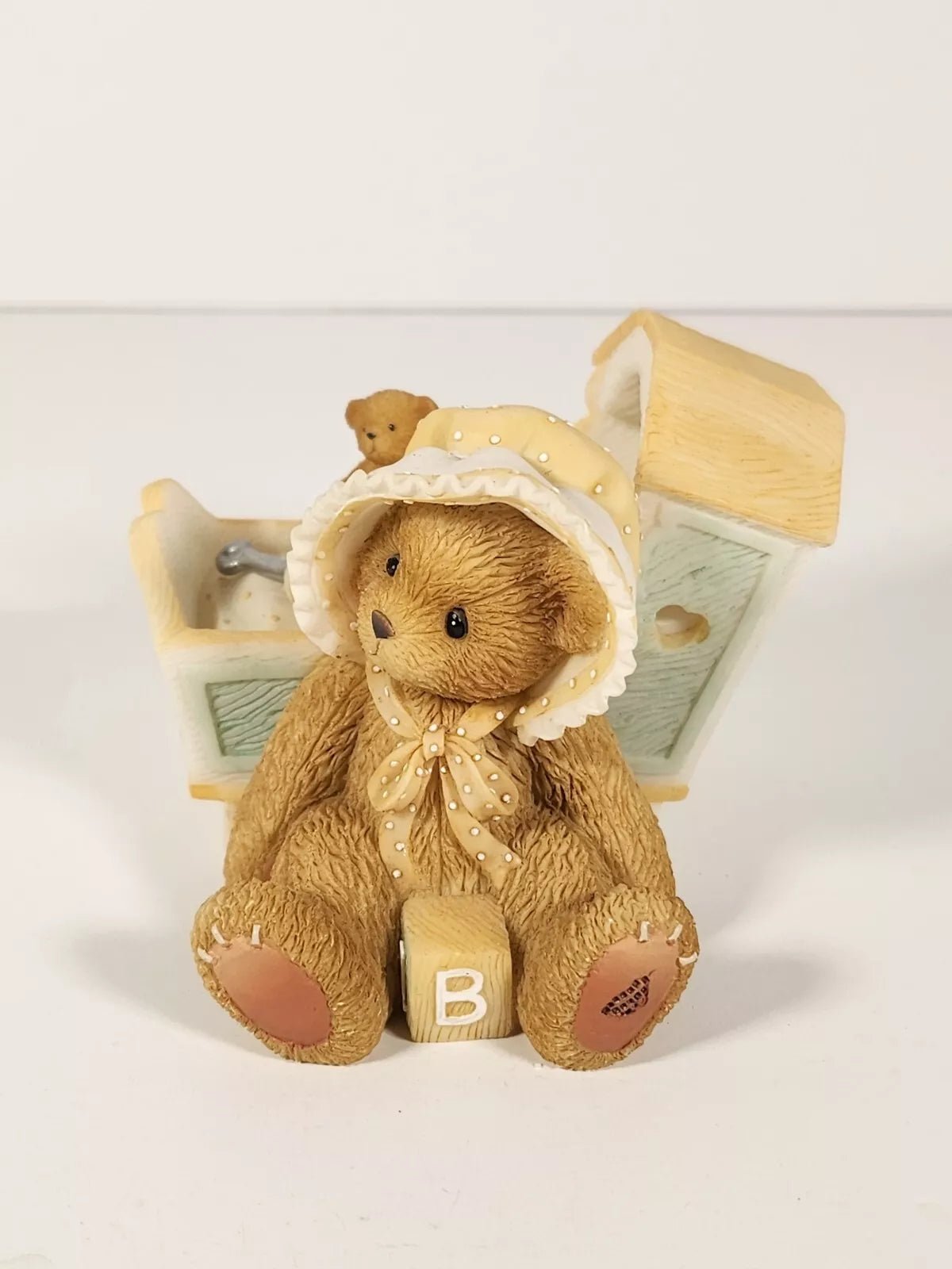 Cherished Teddies: "Awaiting The Arrival" Baby With Cradle Figurine - Collector Store LLC