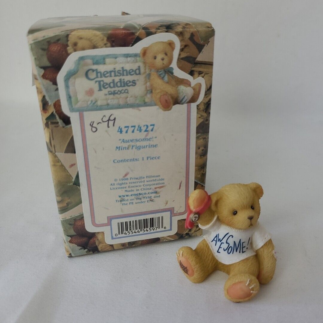 Cherished Teddies: "Awesome!" Mini Figurine - Collector Store LLC