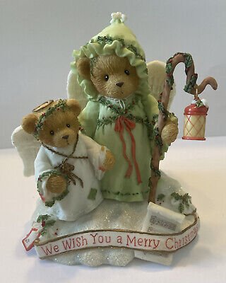 Cherished Teddies: Beverly & Lila "We Wish You A Merry Christmas" Figurine - Collector Store LLC