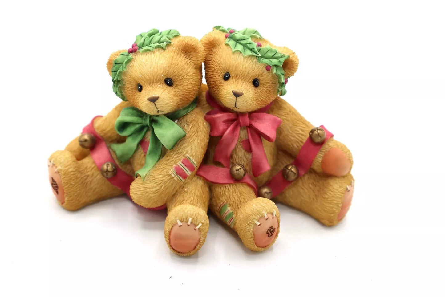 Cherished Teddies: Bonnie & Harold "Ring In The Holidays With Me" Figurine - Collector Store LLC