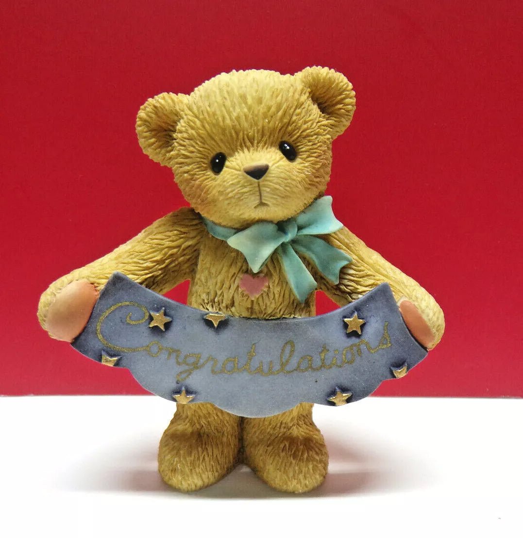 Cherished Teddies: "Congratulations! Hip! Hip! Hooray!" Figurine - Collector Store LLC