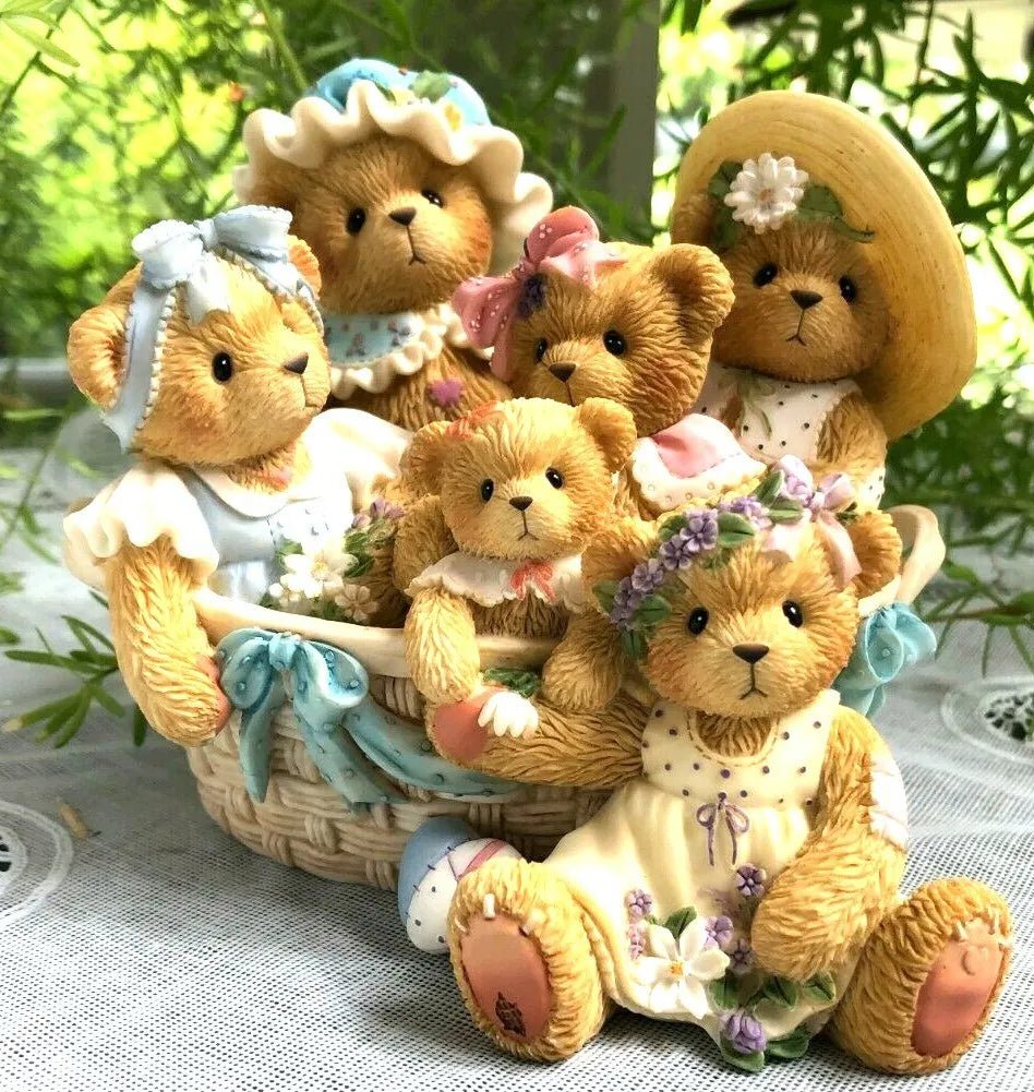 Cherished Teddies: Cynthia, Ethel, Nanette, Lola, Opal, Janel "Love Passes" Figurine - Collector Store LLC