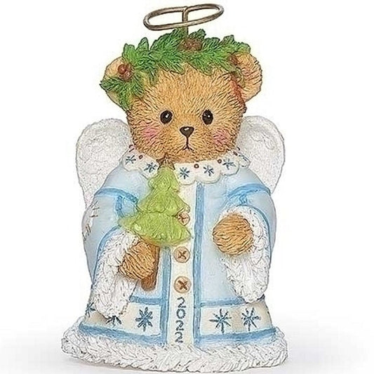 Cherished Teddies: Dated 2022 Angel Bell Ornament - Collector Store LLC