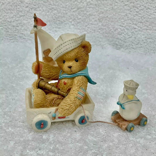 Cherished Teddies: Dawson "You're The Wind That Lifts My Sails" Figurine - Collector Store LLC