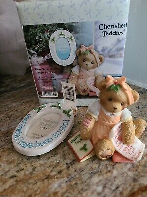 Cherished Teddies: "Dear Santa, I Have Been So Good" Photo Frame & Ornament - Collector Store LLC