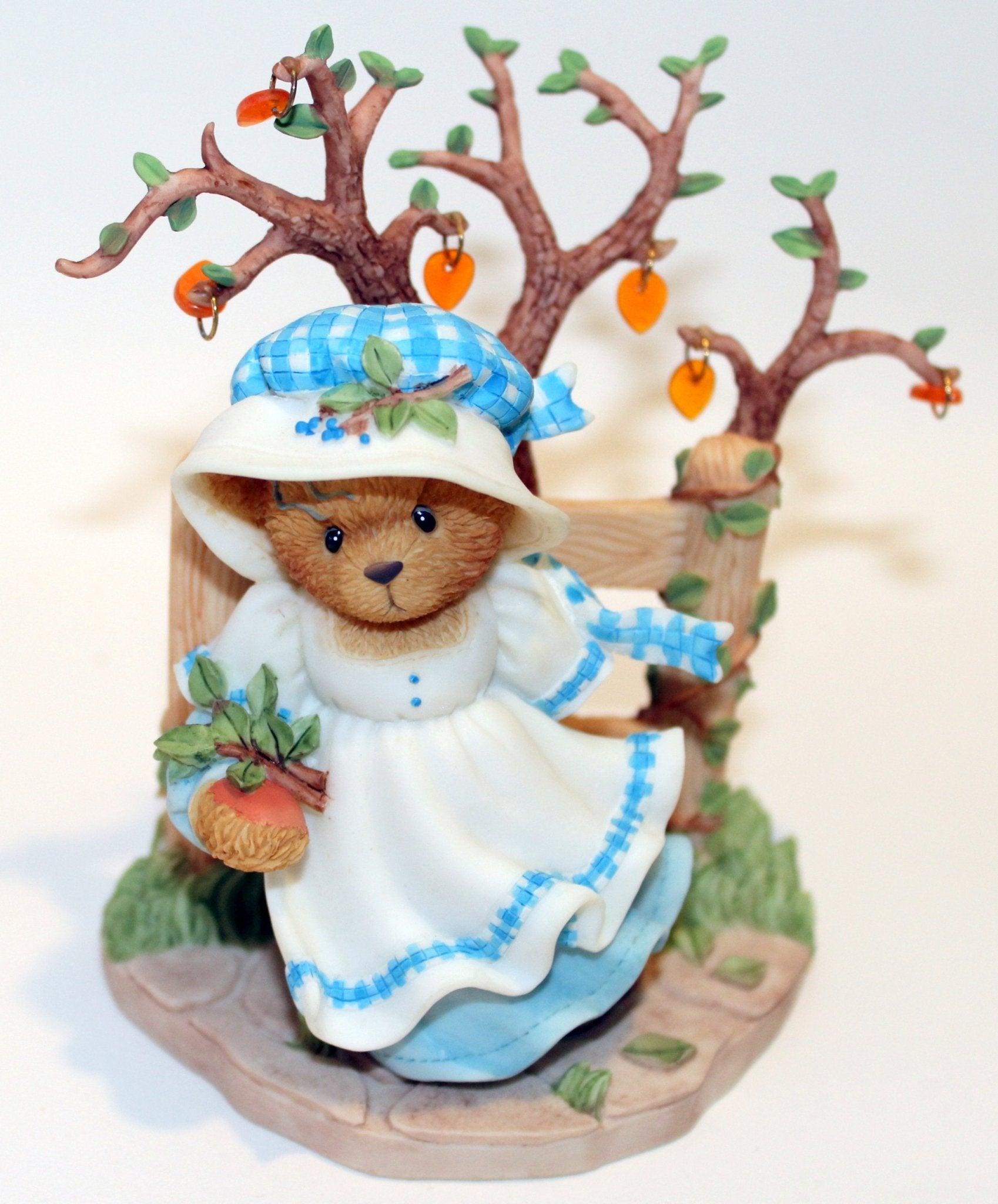 Cherished Teddies: Edna "Girl Standing By Tree" Figurine - Collector Store LLC