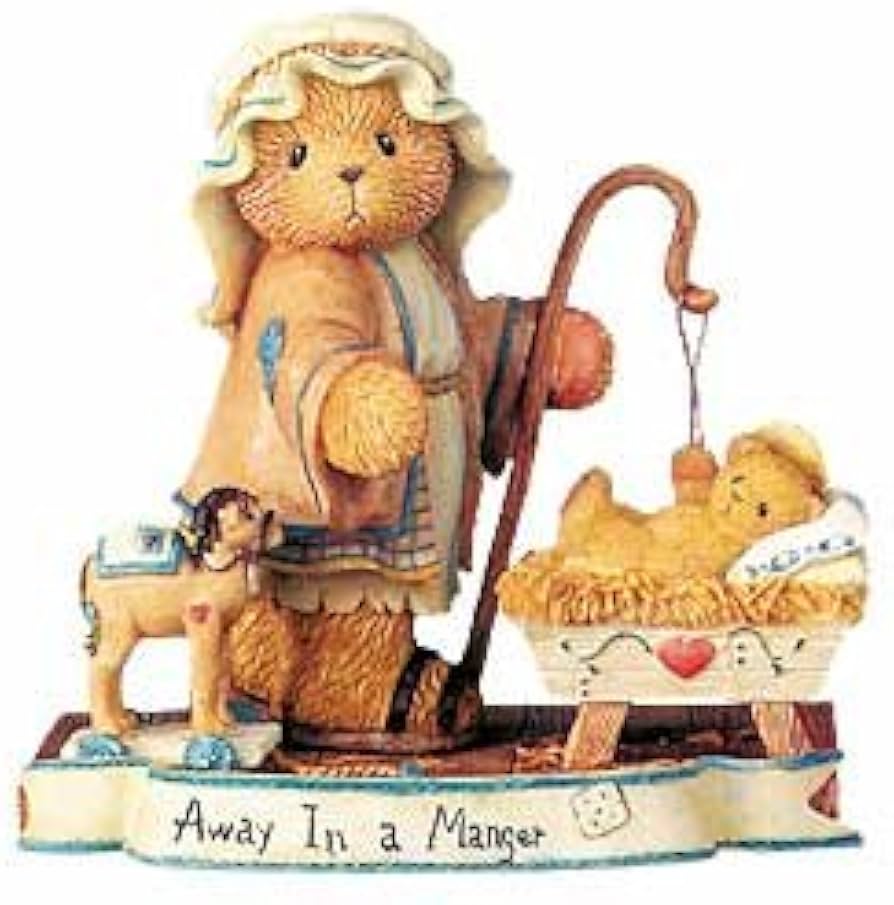 Cherished Teddies: Elijah "Away In A Manger" Figurine - Collector Store LLC