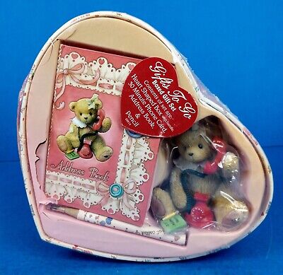 Cherished Teddies: Gifts To Go "I Just Called To Say I Love You" Box Gift Set Figurine - Collector Store LLC