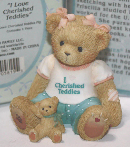 Cherished Teddies: "I Love Cherished Teddies" Figurine - Collector Store LLC