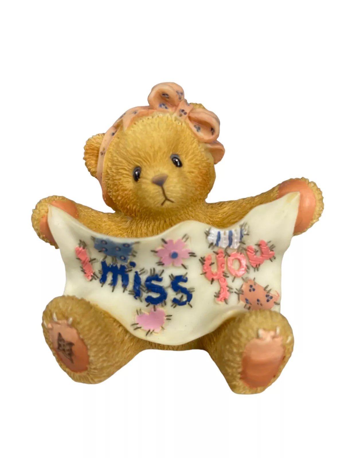 Cherished Teddies: "I Miss You" Mini Figurine - Collector Store LLC