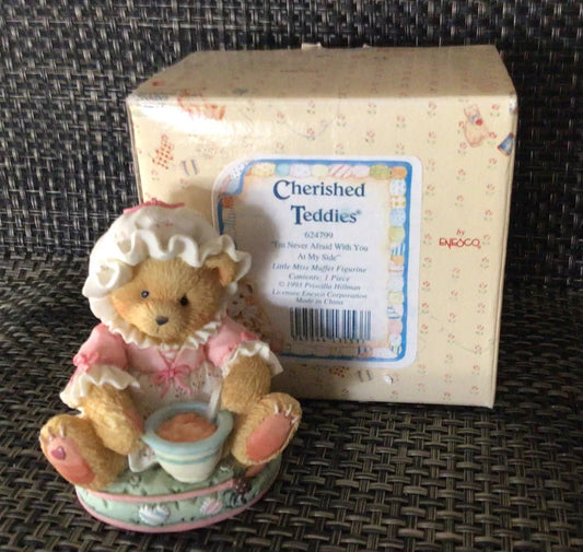 Cherished Teddies: "I'm Never Afraid With You At My Side" Figurine - Collector Store LLC