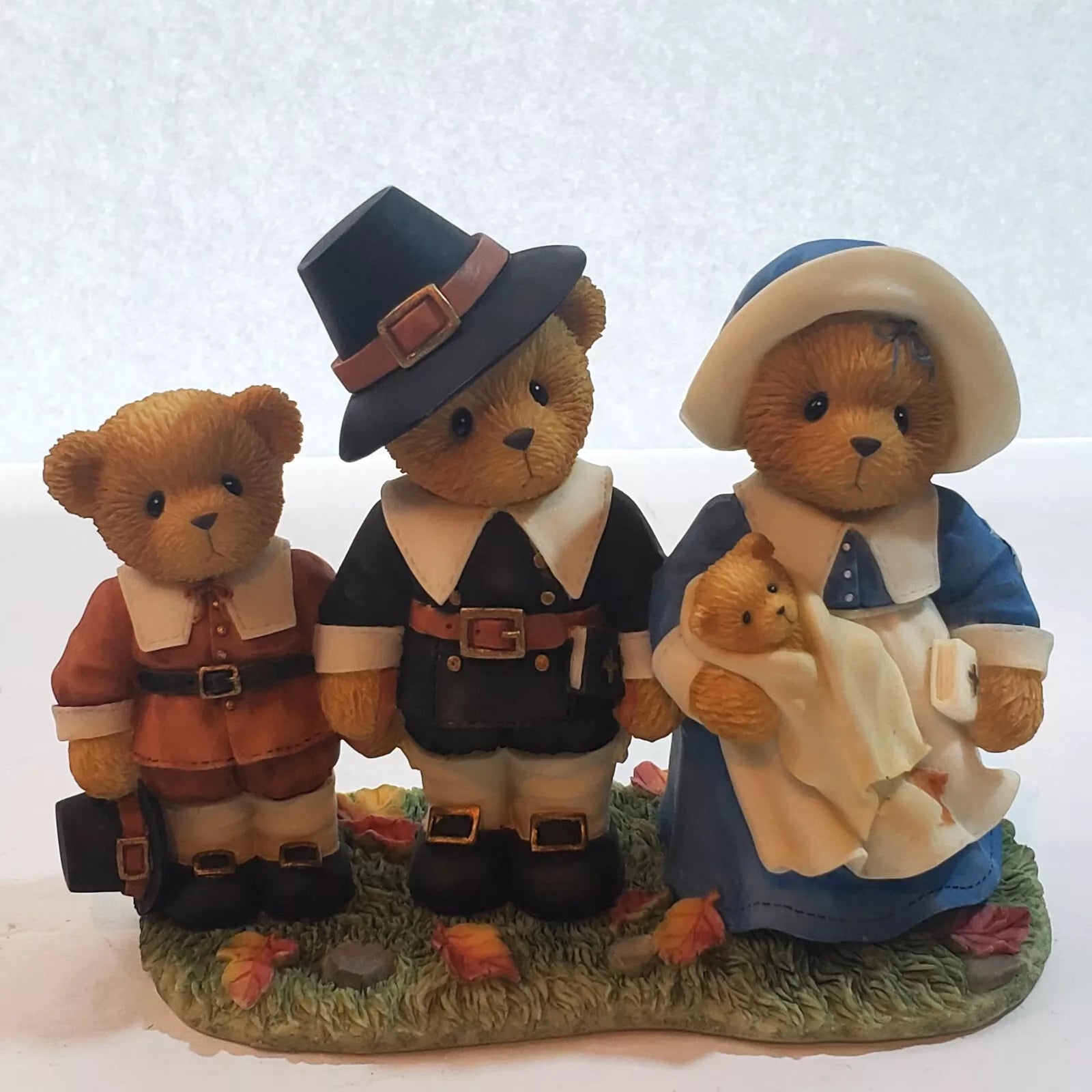 Cherished Teddies: Isaac, Jeremiah, & Temperance "Faith Of Our Fathers" Figurine - Collector Store LLC