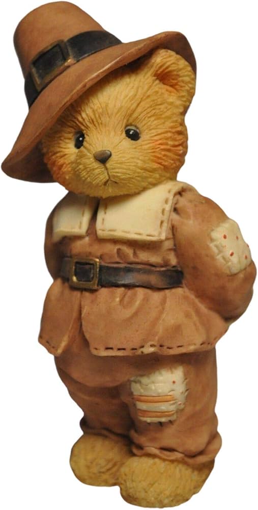 Cherished Teddies: Jedediah "Giving Thanks For Friends" Figurine - Collector Store LLC