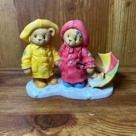 Cherished Teddies: Joey & Lindsey "We Can Weather Any Storm Together" Figurine - Collector Store LLC