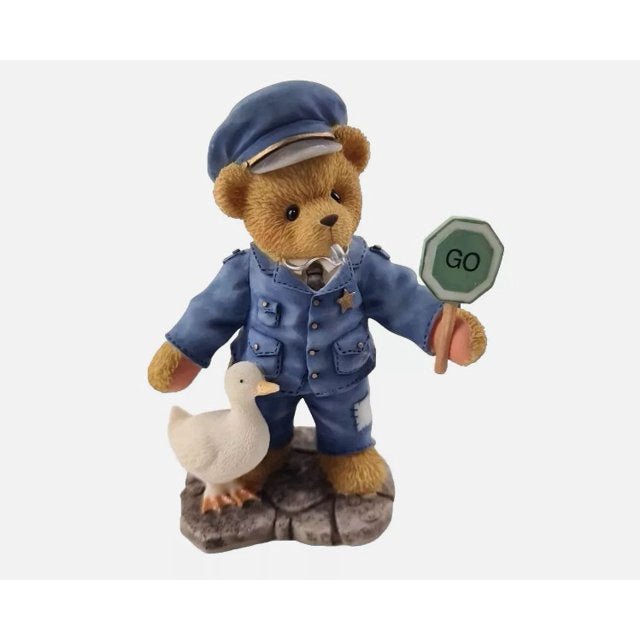 Cherished Teddies: Kent "Officer, I've Got A Warrant Out For Your Heart!" Figurine - Collector Store LLC