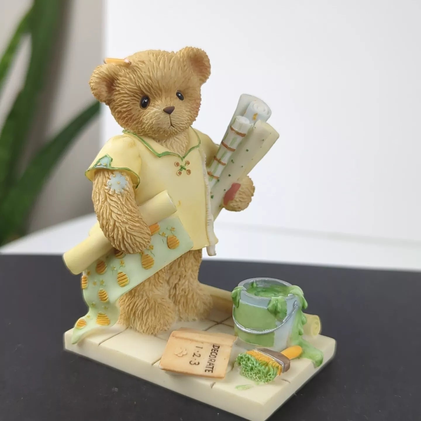 Cherished Teddies: Laurel "You've Decorated My World With Love" Figurine - Collector Store LLC