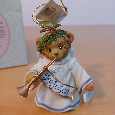 Cherished Teddies: "Let Us Rejoice" Bear With Trumpet Ornament - Collector Store LLC