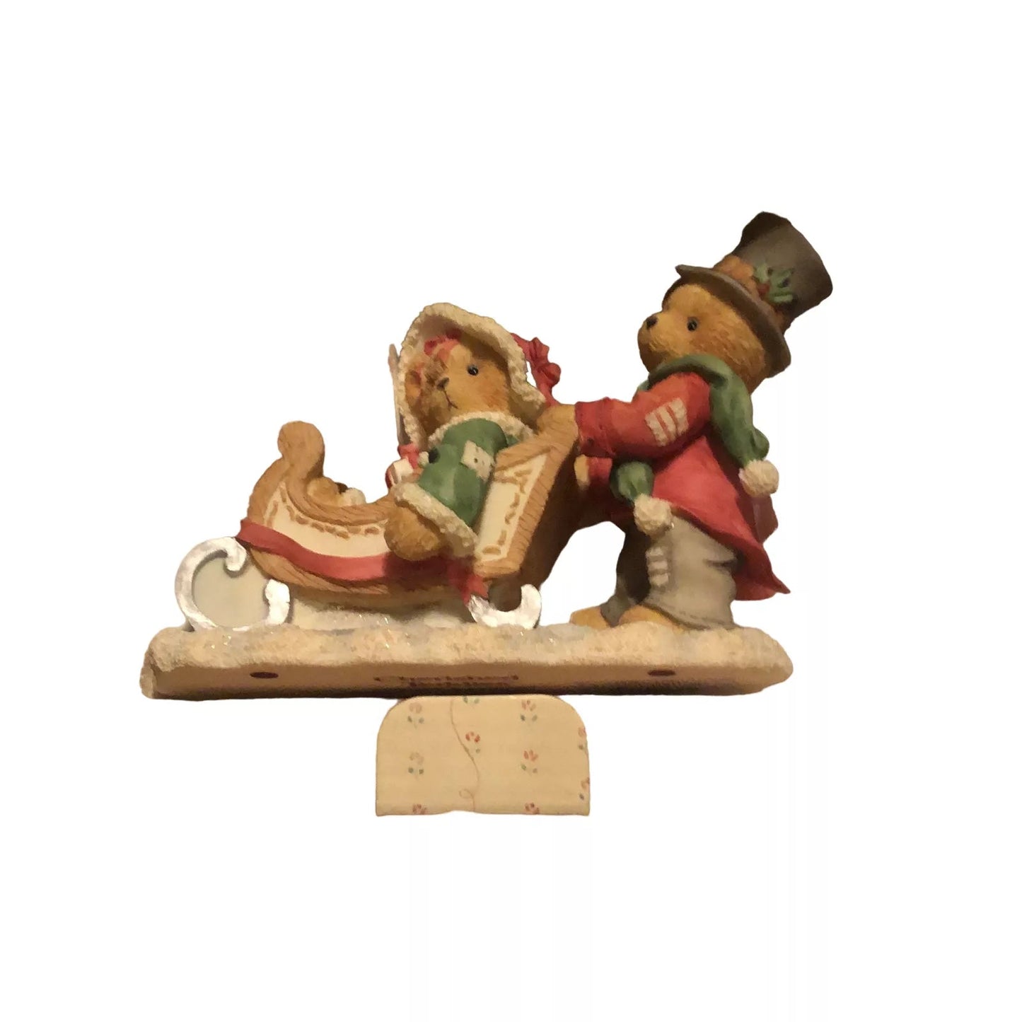 Cherished Teddies: Lindsey & Lyndon "Walking In A Winter Wonderland" Figurine - Collector Store LLC