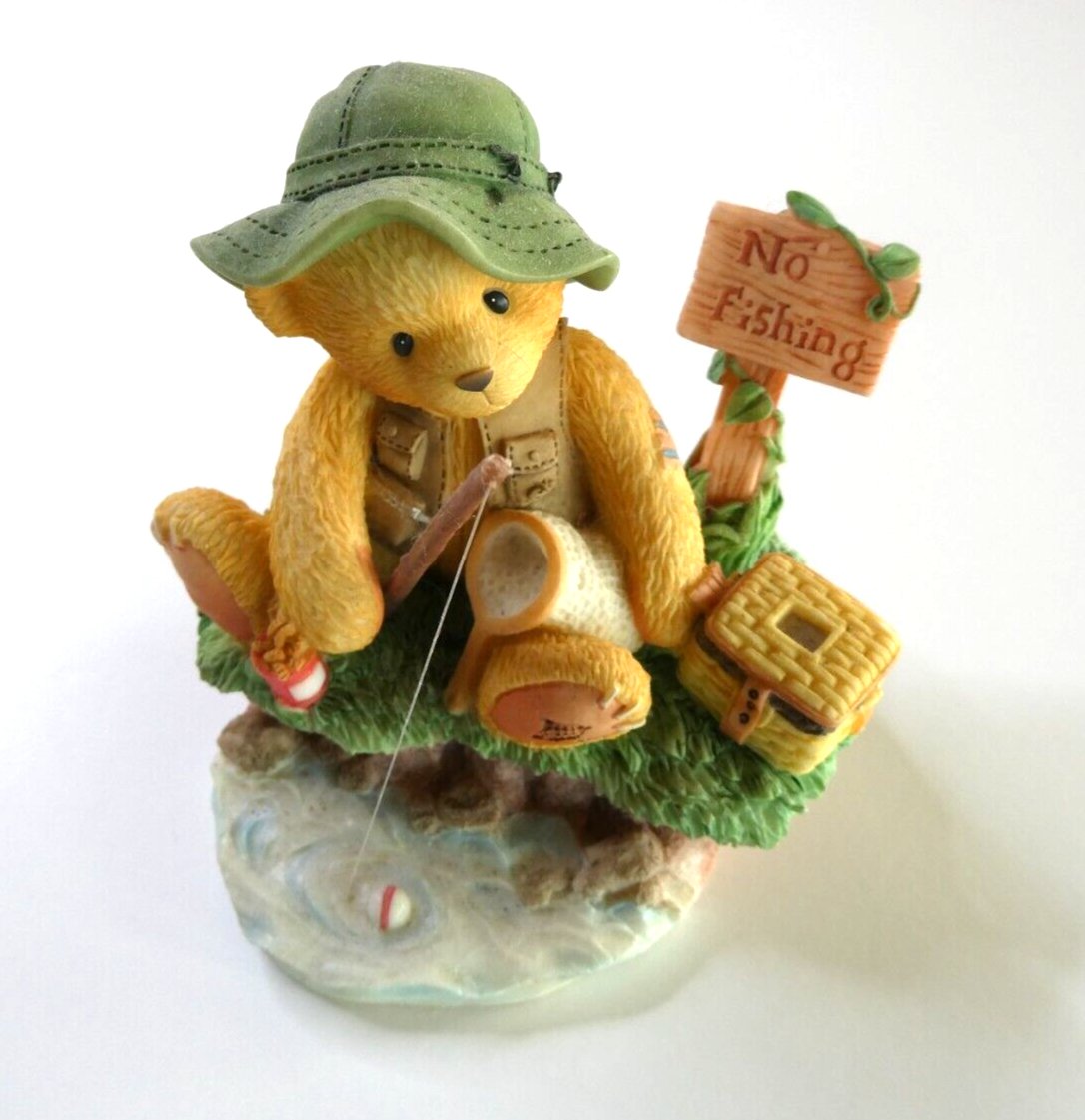 Cherished Teddies: Norm "Patience Is A Fisherman's Virtue" Figurine - Collector Store LLC