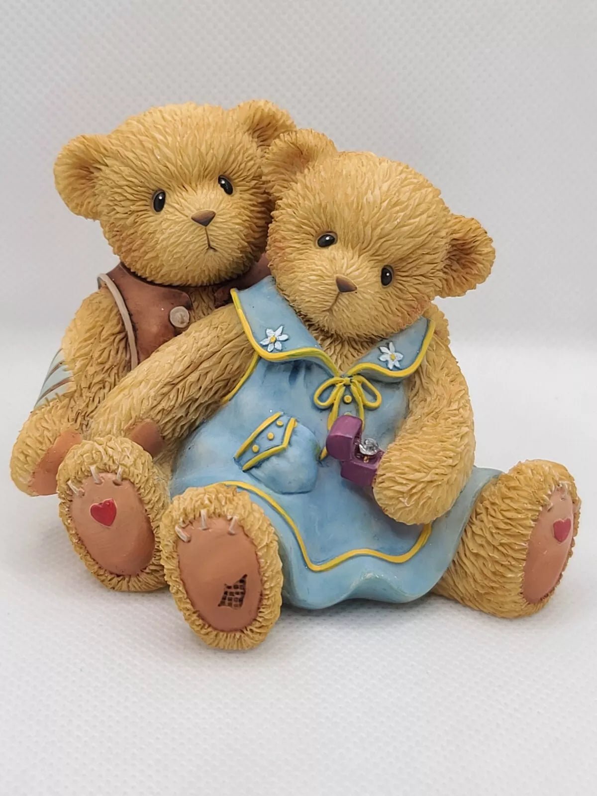 Cherished Teddies: "Our Engagement Day" Figurine - Collector Store LLC