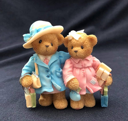 Cherished Teddies: Patty & Peggy "Spending Time With You Is Priceless" Figurine - Collector Store LLC