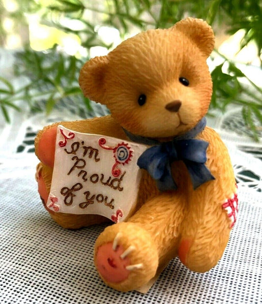 Cherished Teddies: "Proud Of You" Mini Figurine - Collector Store LLC