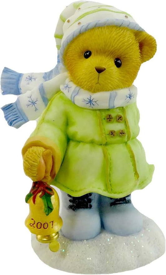 Cherished Teddies: Rosa Lee "May Your Season Ring With Happiness Figurine - Collector Store LLC