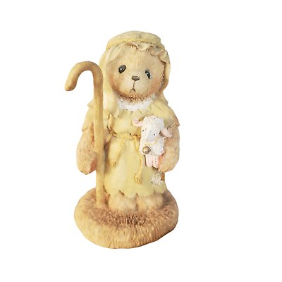 Cherished Teddies: Sammy "Little Lambs Are In My Care" Figurine - Collector Store LLC