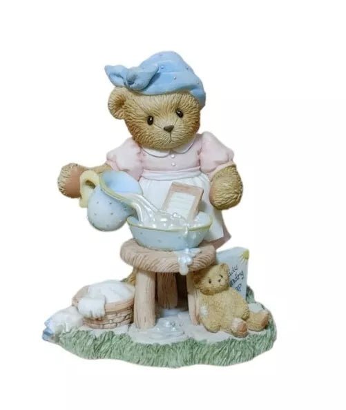 Cherished Teddies: Sandra "Saturday's Child Works Hard" Figurine - Collector Store LLC