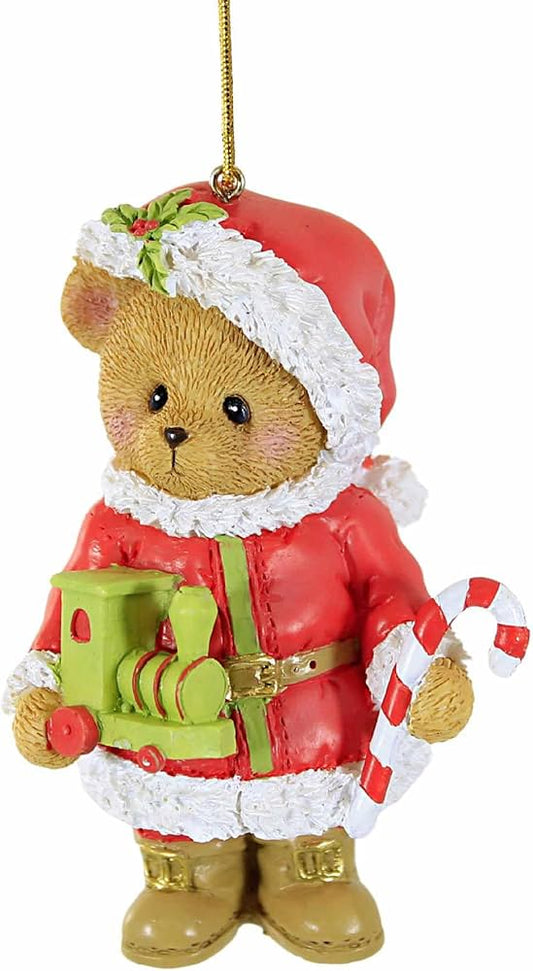 Cherished Teddies: Santa Bear Ornament - Collector Store LLC