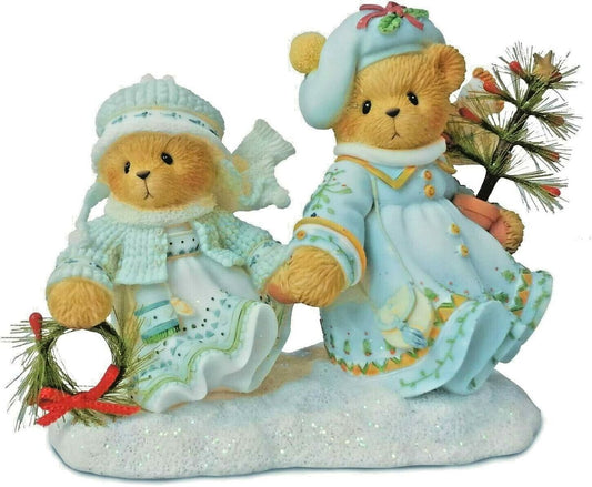 Cherished Teddies: Selma & Ariana "Winter Wonders, Faithful Friends" Figurine - Collector Store LLC