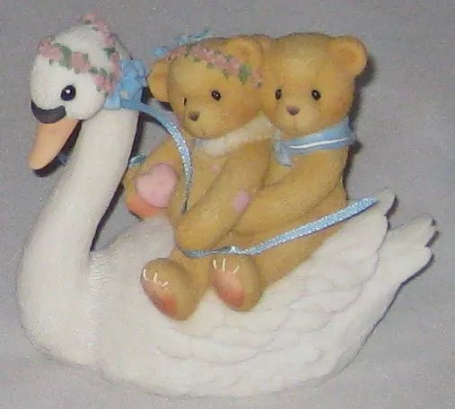 Cherished Teddies: Swan Ride Figurine - Collector Store LLC