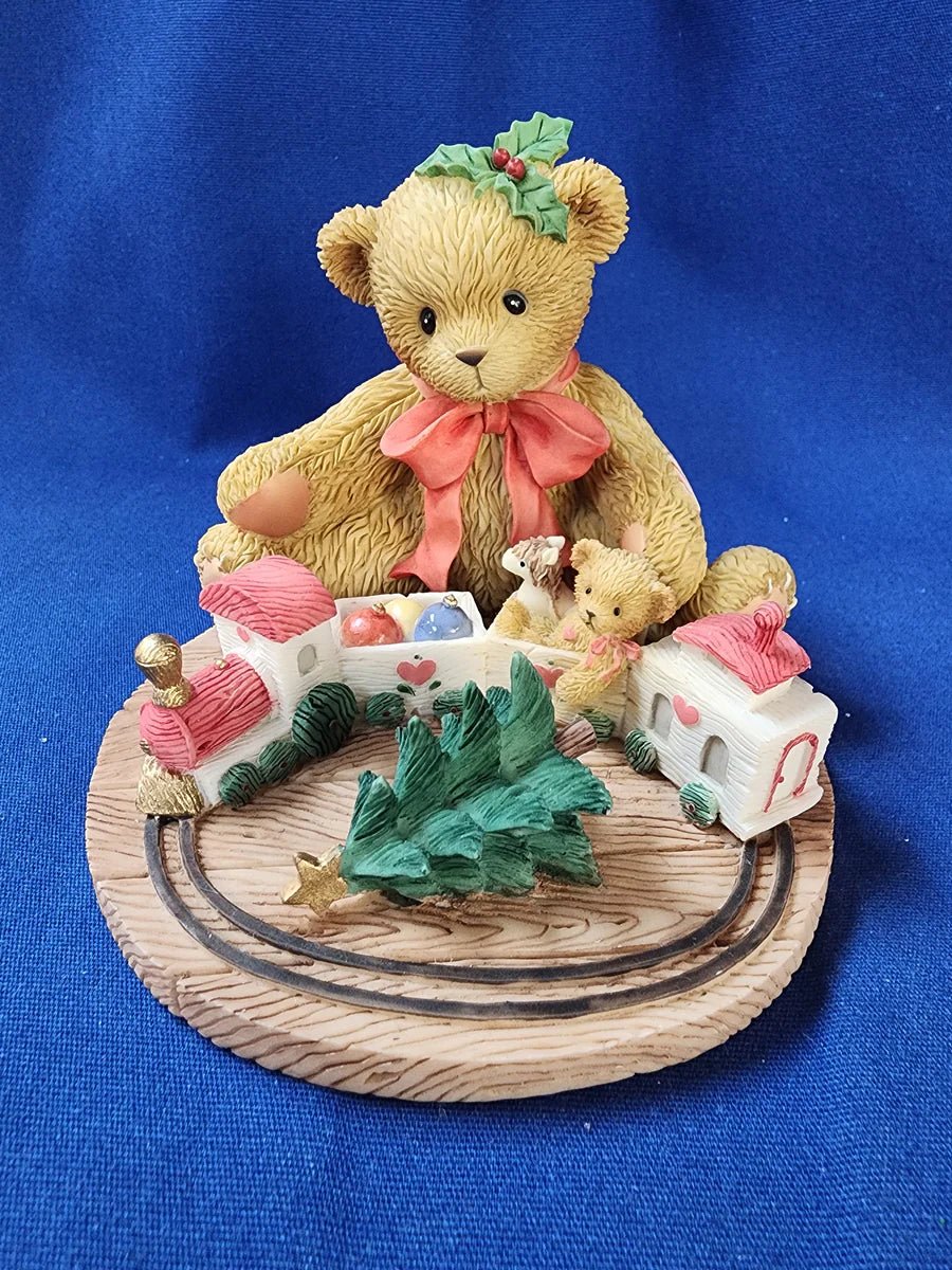 Cherished Teddies: Terry "Always Stay On Track" Figurine - Collector Store LLC