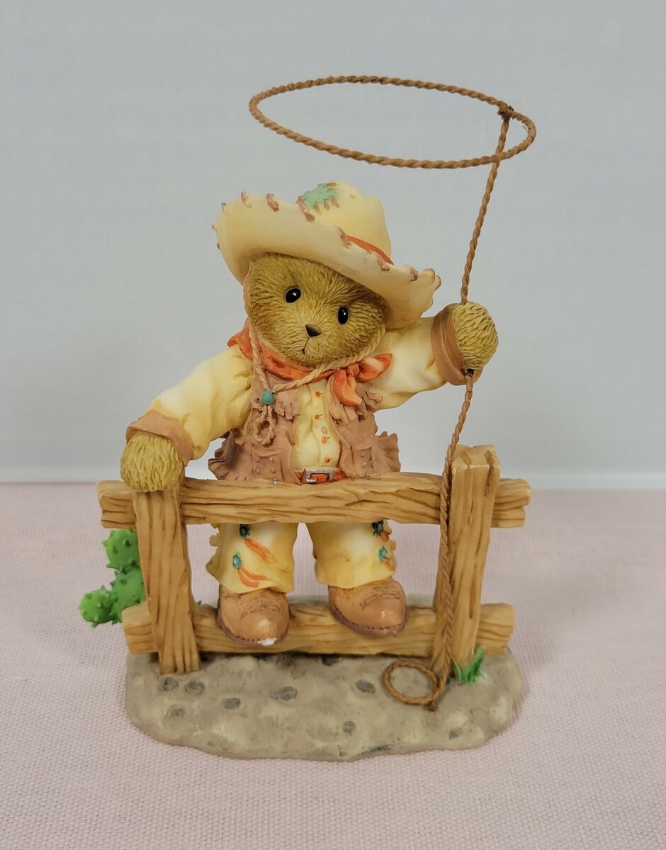 Cherished Teddies: Tex "Howdy My Cherished Chap" Figurine - Collector Store LLC