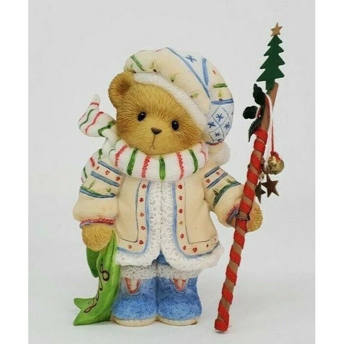 Cherished Teddies: Thor "The Beauty Of The Season Stands Before Us" Figurine - Collector Store LLC