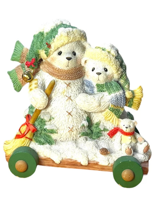 Cherished Teddies: Ursula And Bernhard "In The Winter, We Can Build A Snowman" Figurine - Collector Store LLC