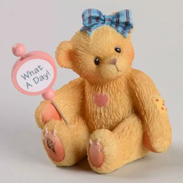 Cherished Teddies: "What A Day! Everything's OK" Mini Figurine - Collector Store LLC