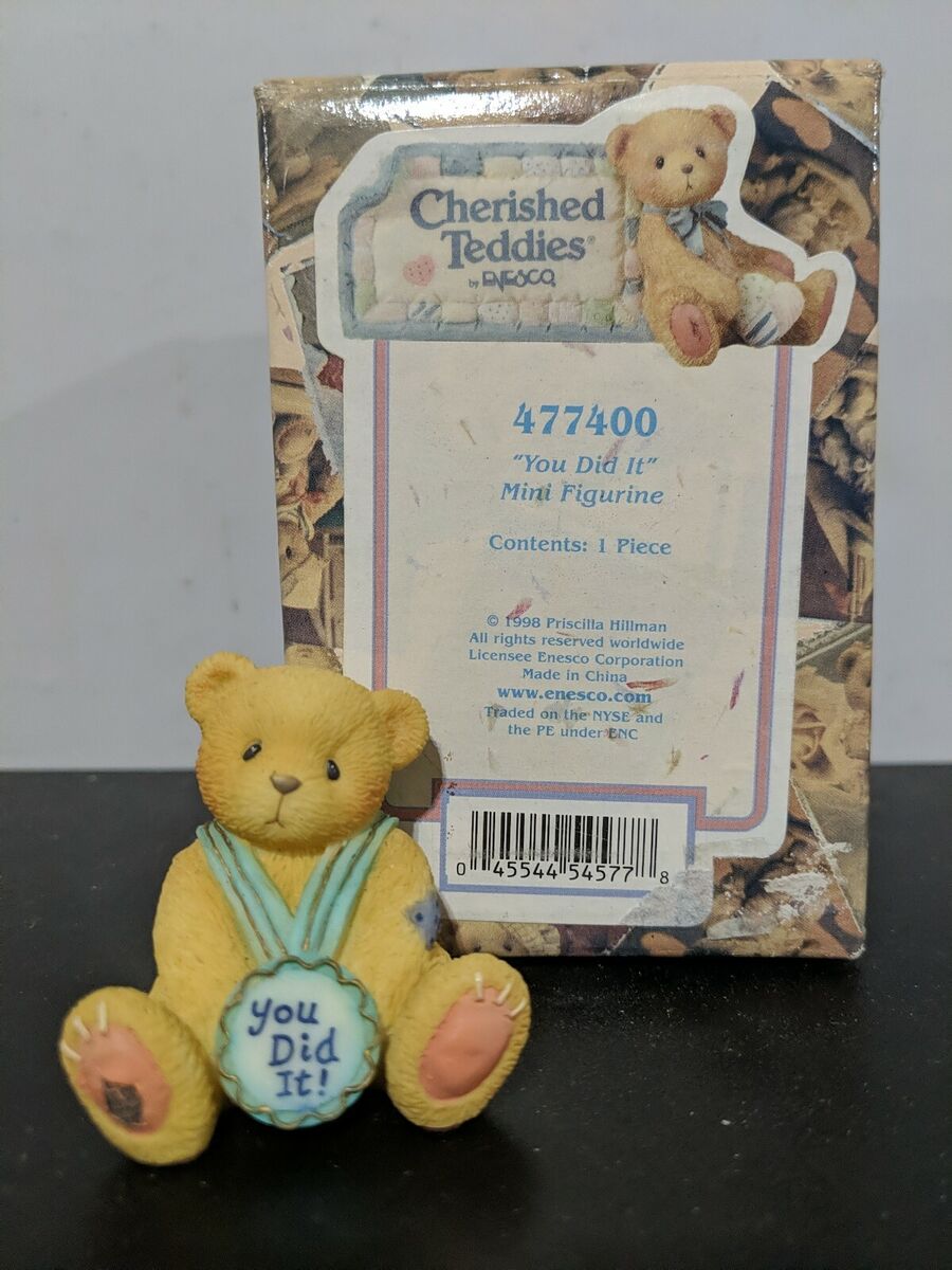 Cherished Teddies: "You Did It" Mini Figurine - Collector Store LLC